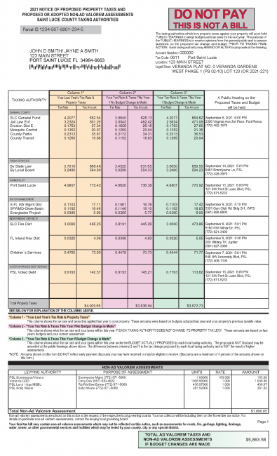 2021 TRIM Example StLucieCoPA_Trims_ClientSamples_Live2021_Redo1_Page_1 2021 TRIM Example StLucieCoPA_Trims_ClientSamples_Live2021_Redo1_Page_1